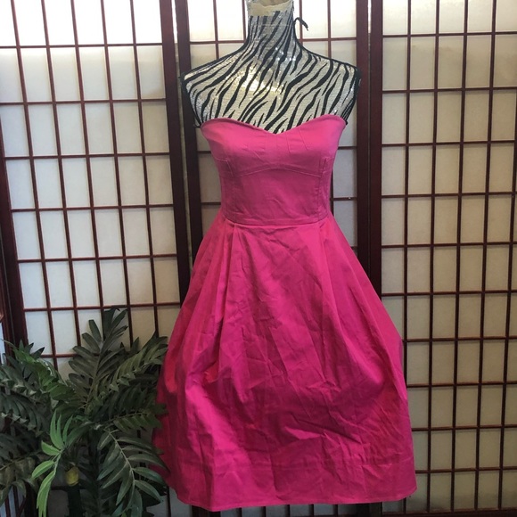 Calvin Klein Dresses & Skirts - Calvin Klein Pink Strapless Tea Length Dress 6